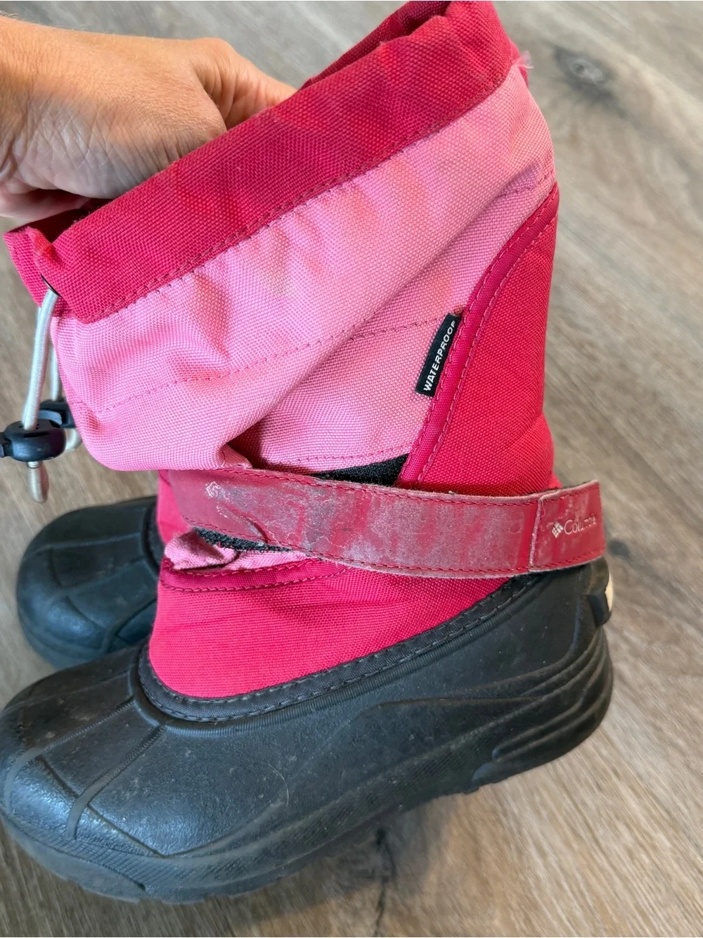 Columbia Red/Pink Kids Waterproof Snow Boots